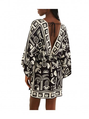 Vestido Curto Lenço Tropicano