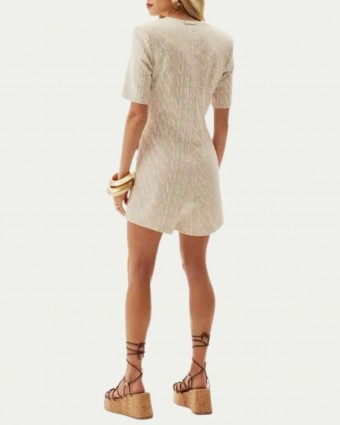 Macacão Blazer Signature Linho Cru Lança Perfume