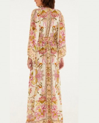 Vestido Farm Longo Jardim Majestoso