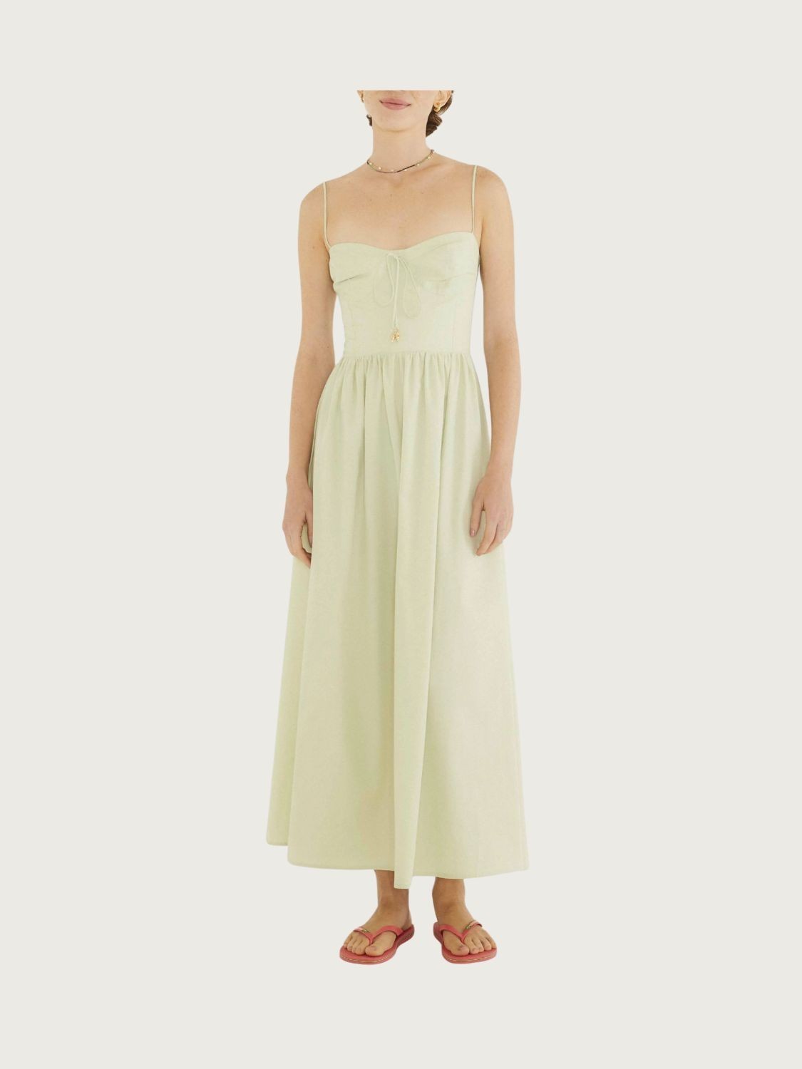 Vestido Corselet Alcinhas Verde