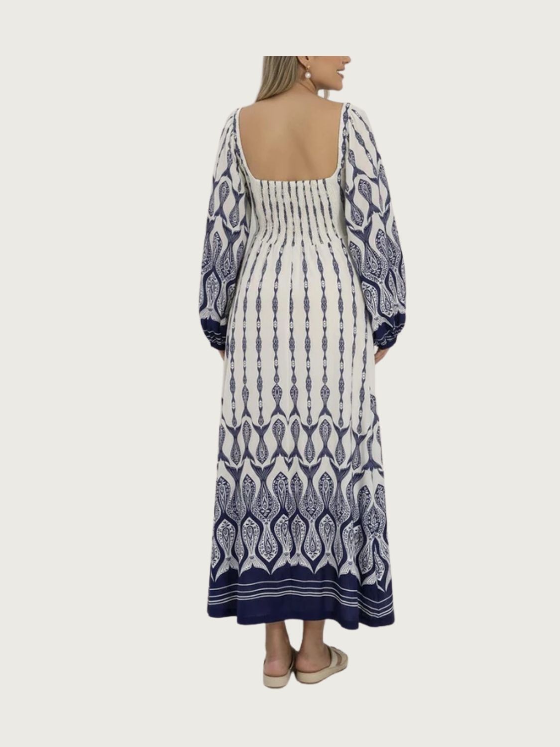 Vestido Manga Peixe Correnteza