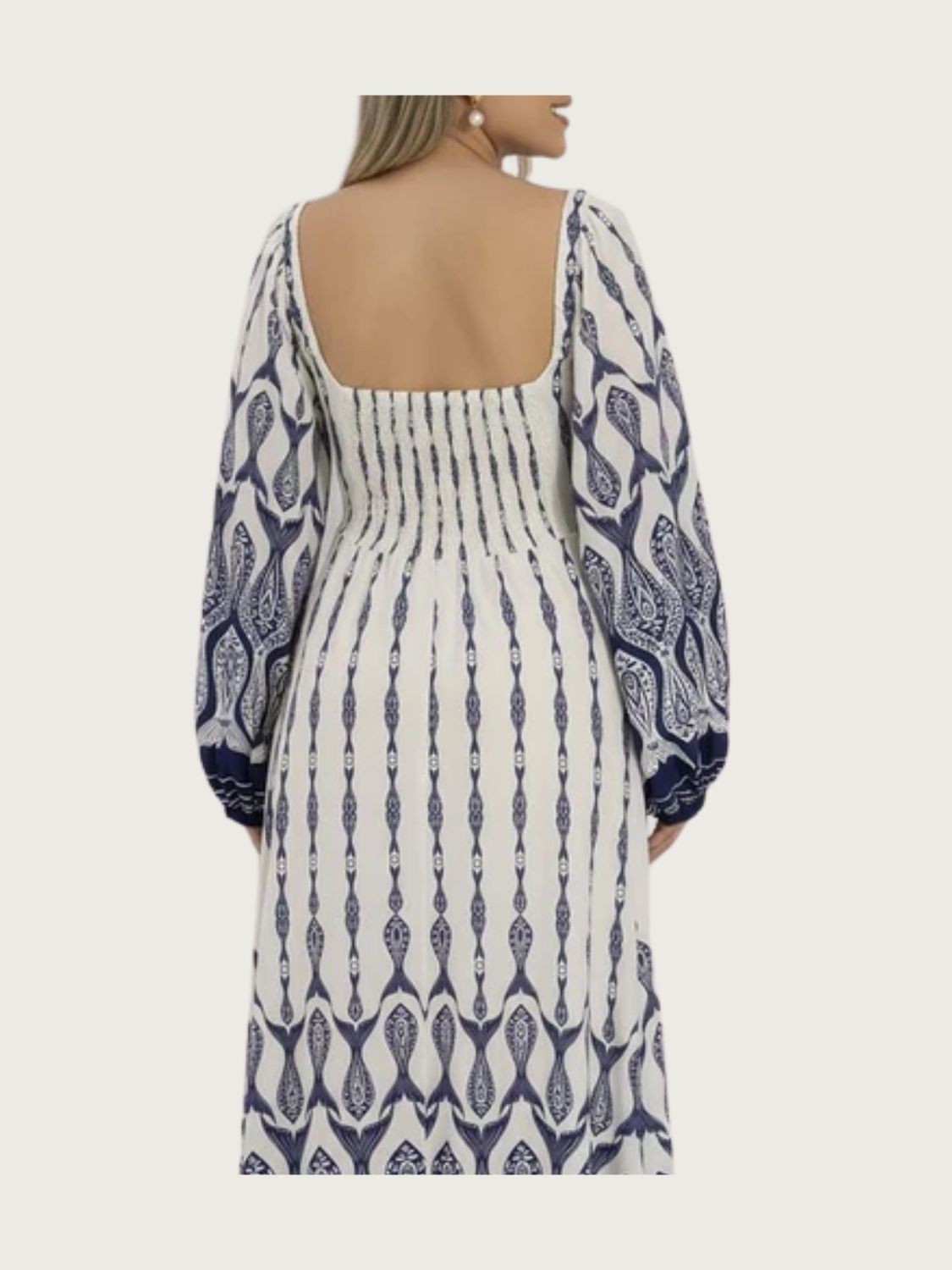 Vestido Manga Peixe Correnteza