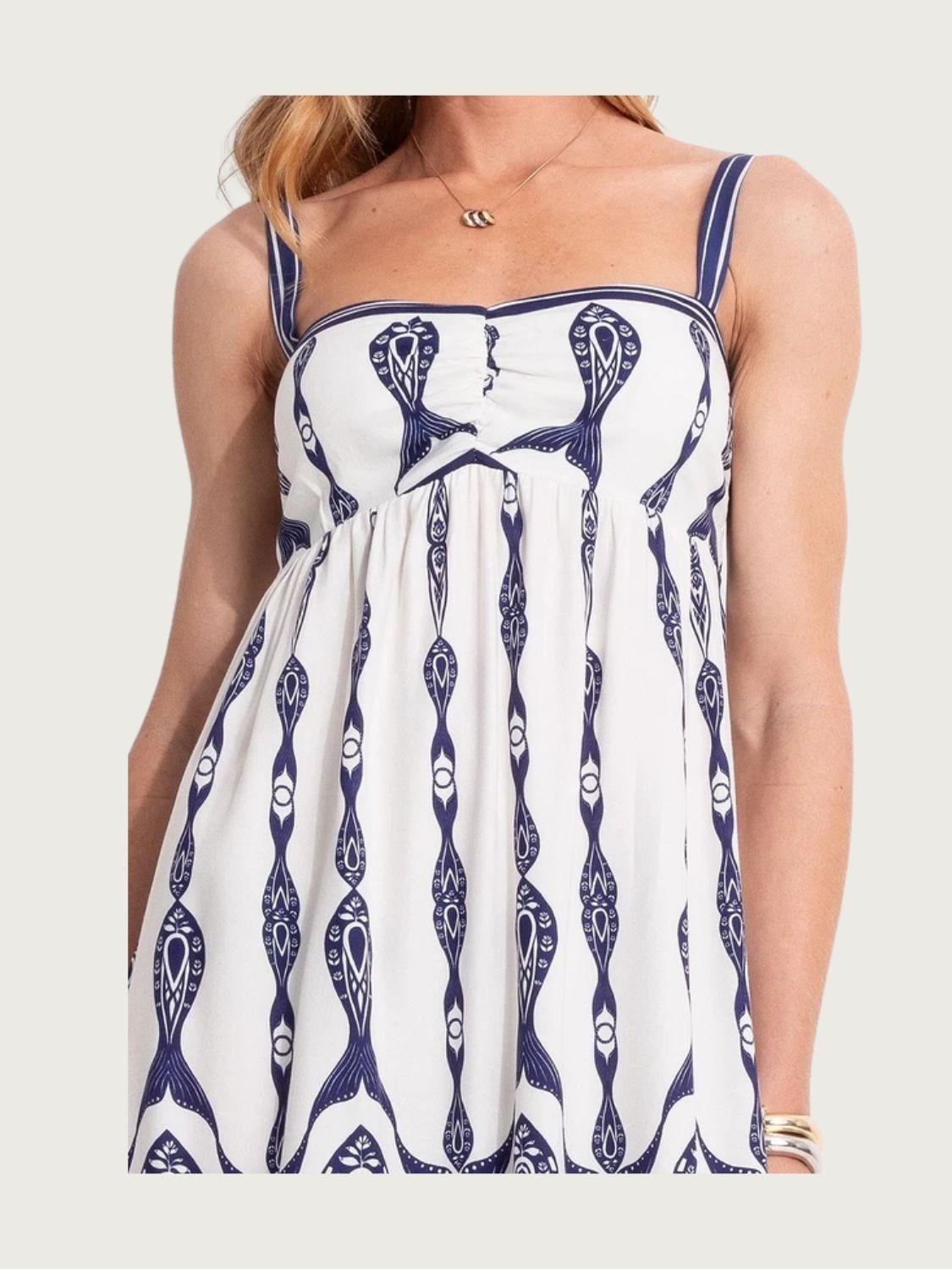 Vestido Longo Peixe Correnteza