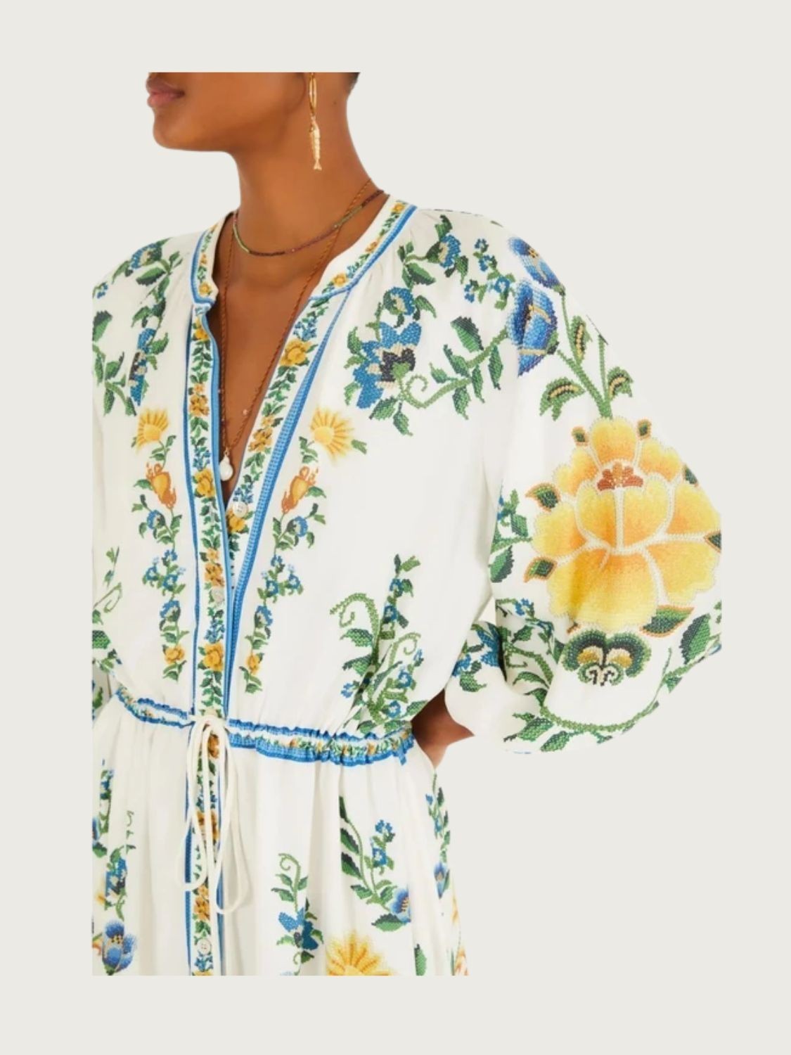 Vestido Cropped Floral Emilia