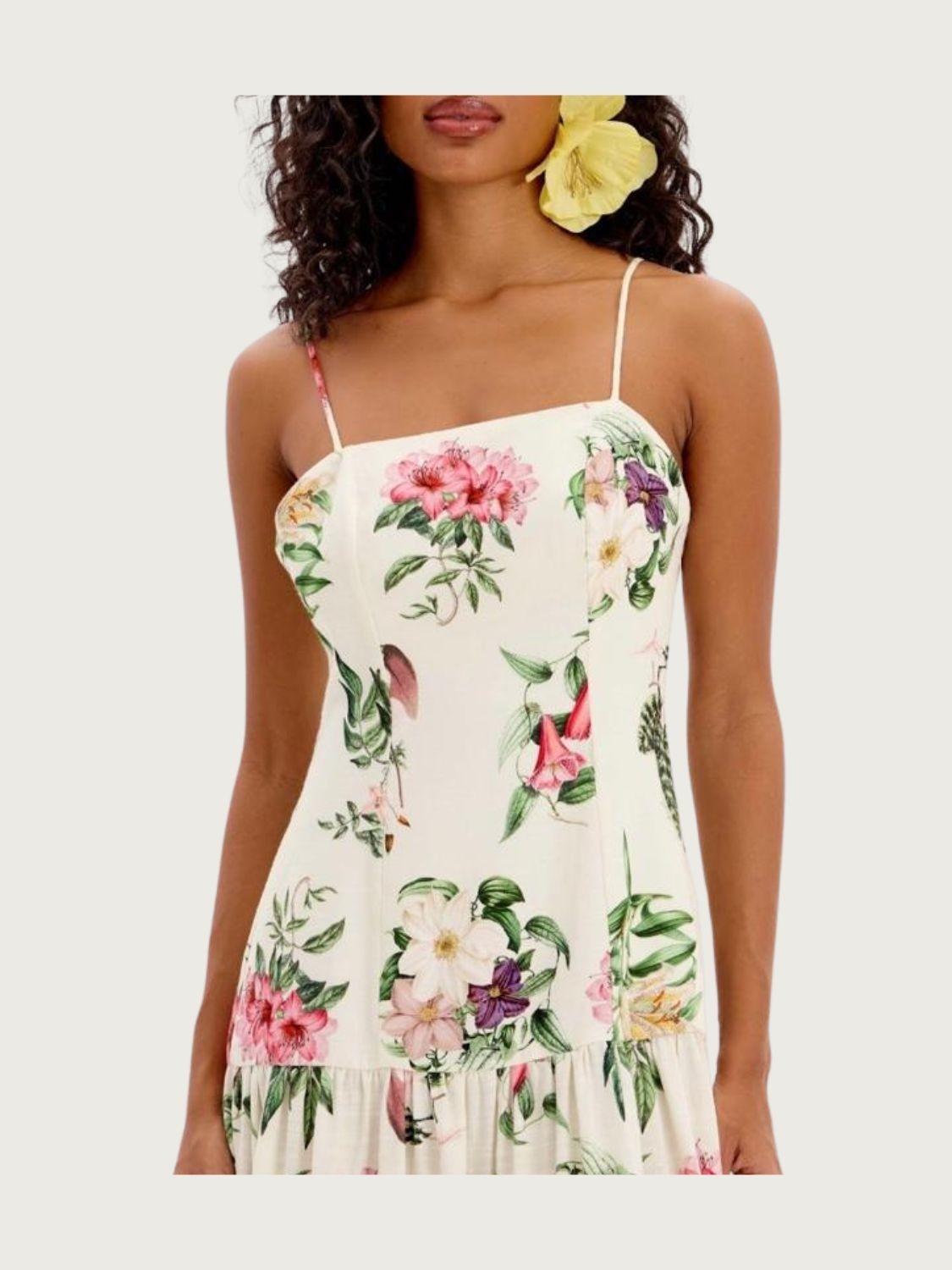 Vestido Longo de Alça Estampado