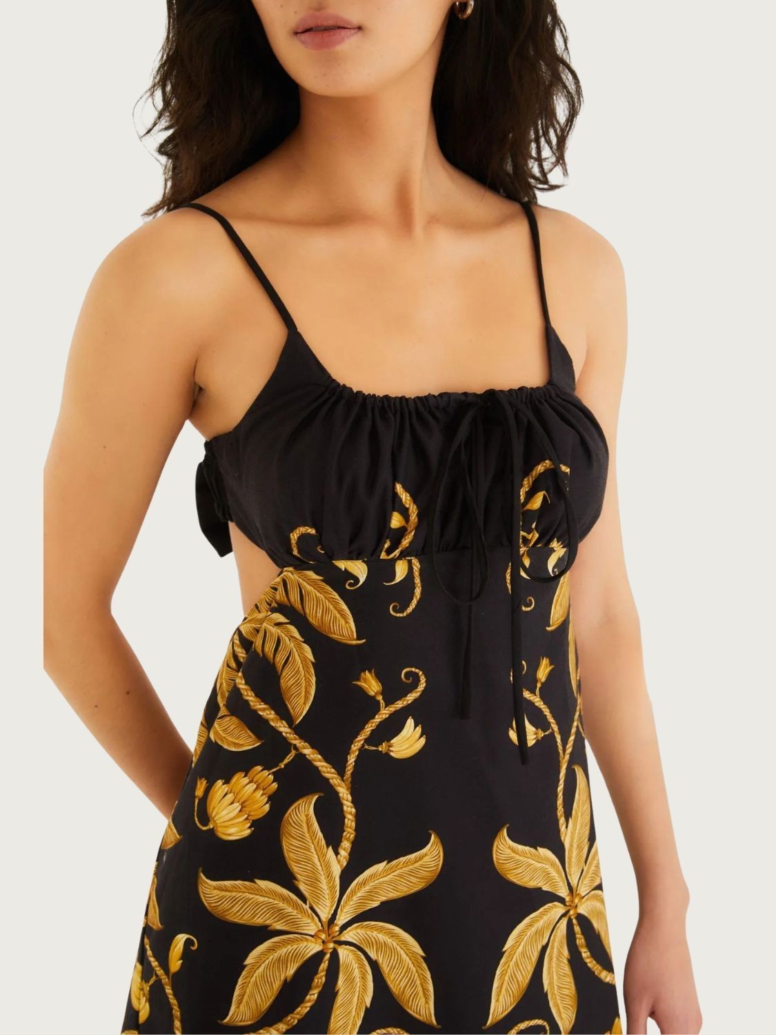 
Vestido Casual Farm Ourinho Preto Algodão para Dias Quentes Verão