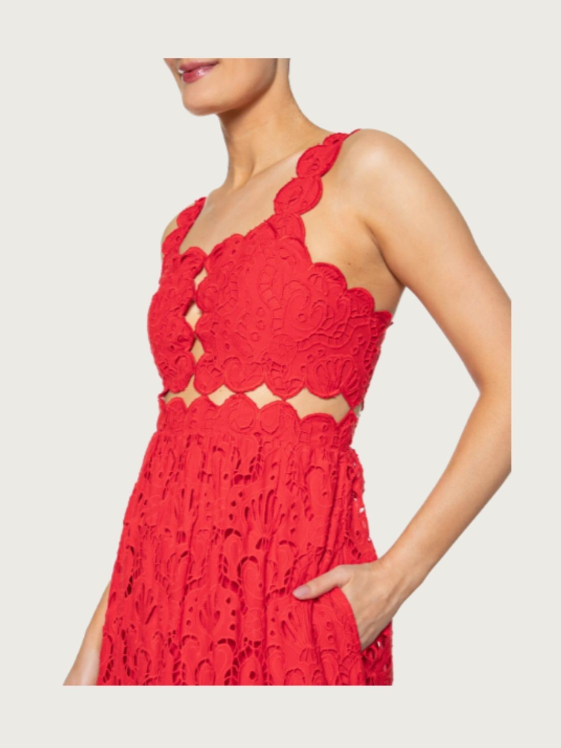 Vestido Cropped Laise Concha