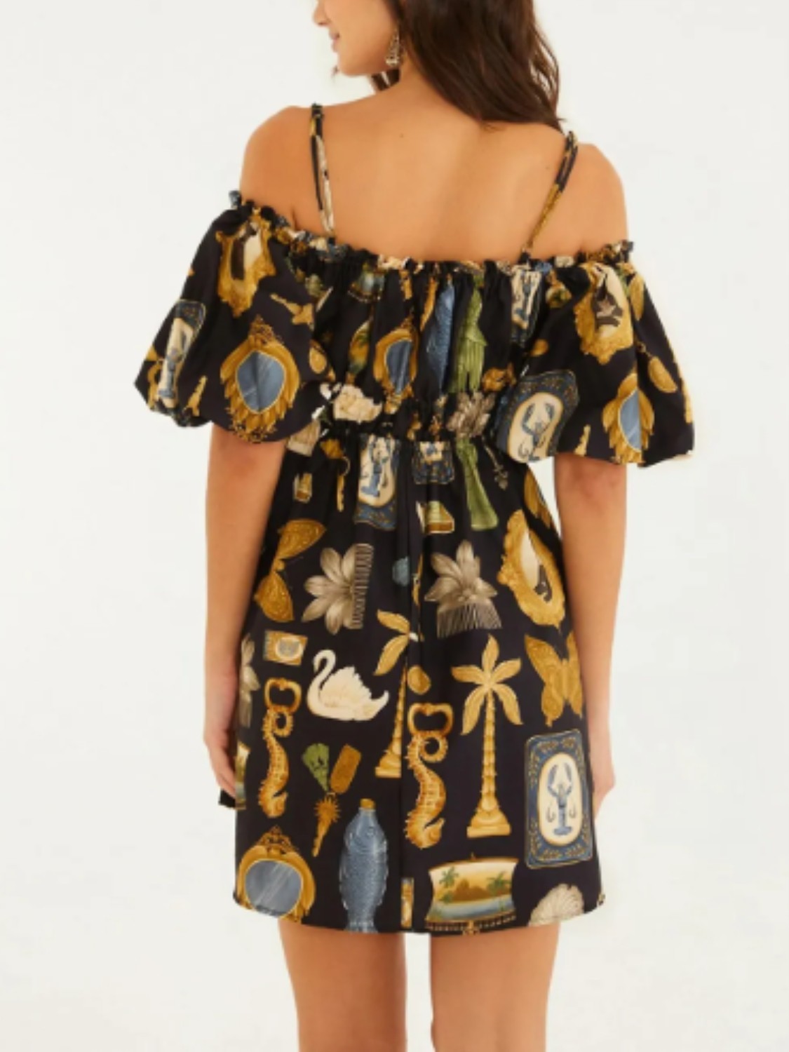 Vestido Curto Bielo Preto