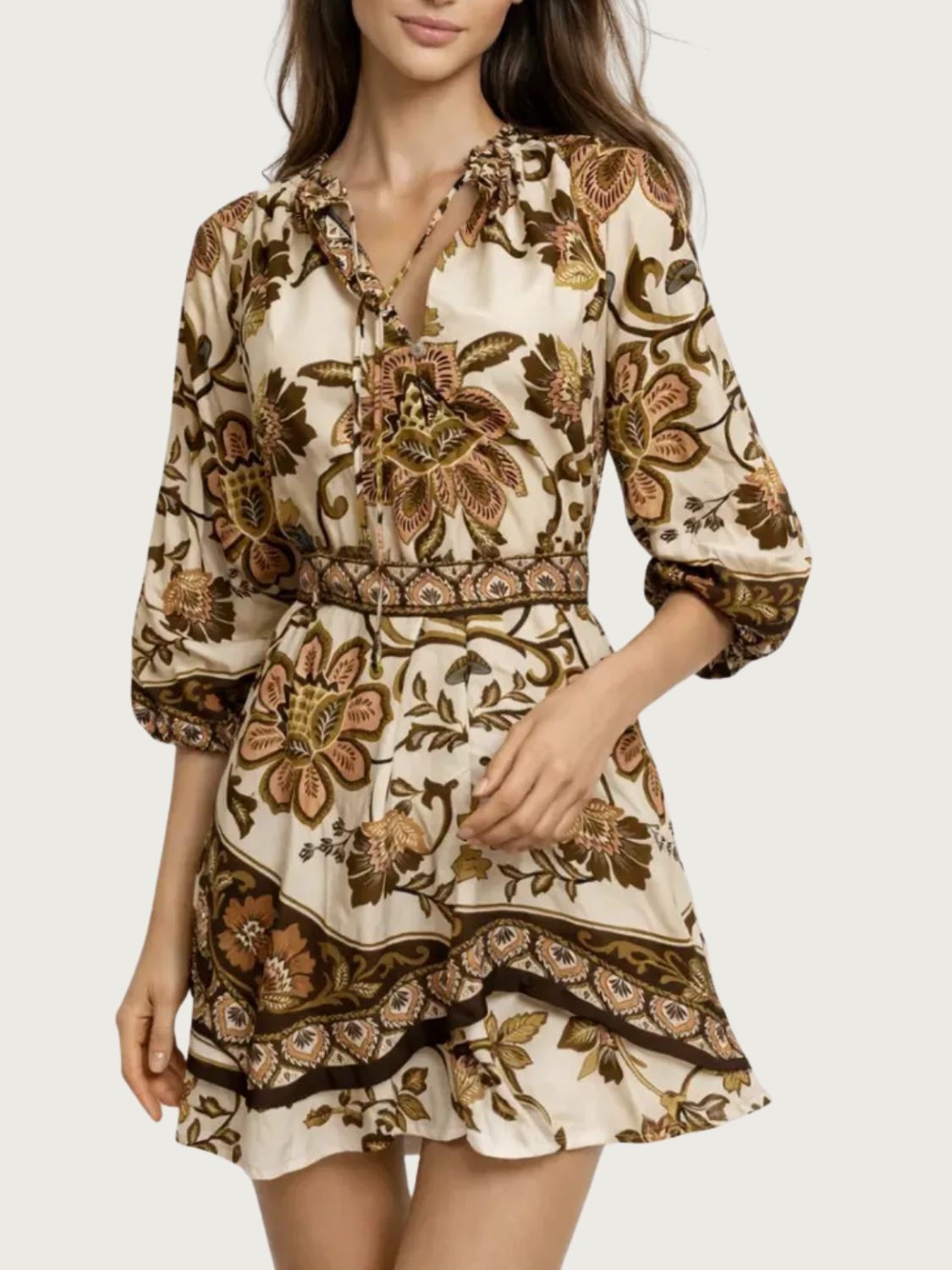 Vestido Curto Romance de Pássaro