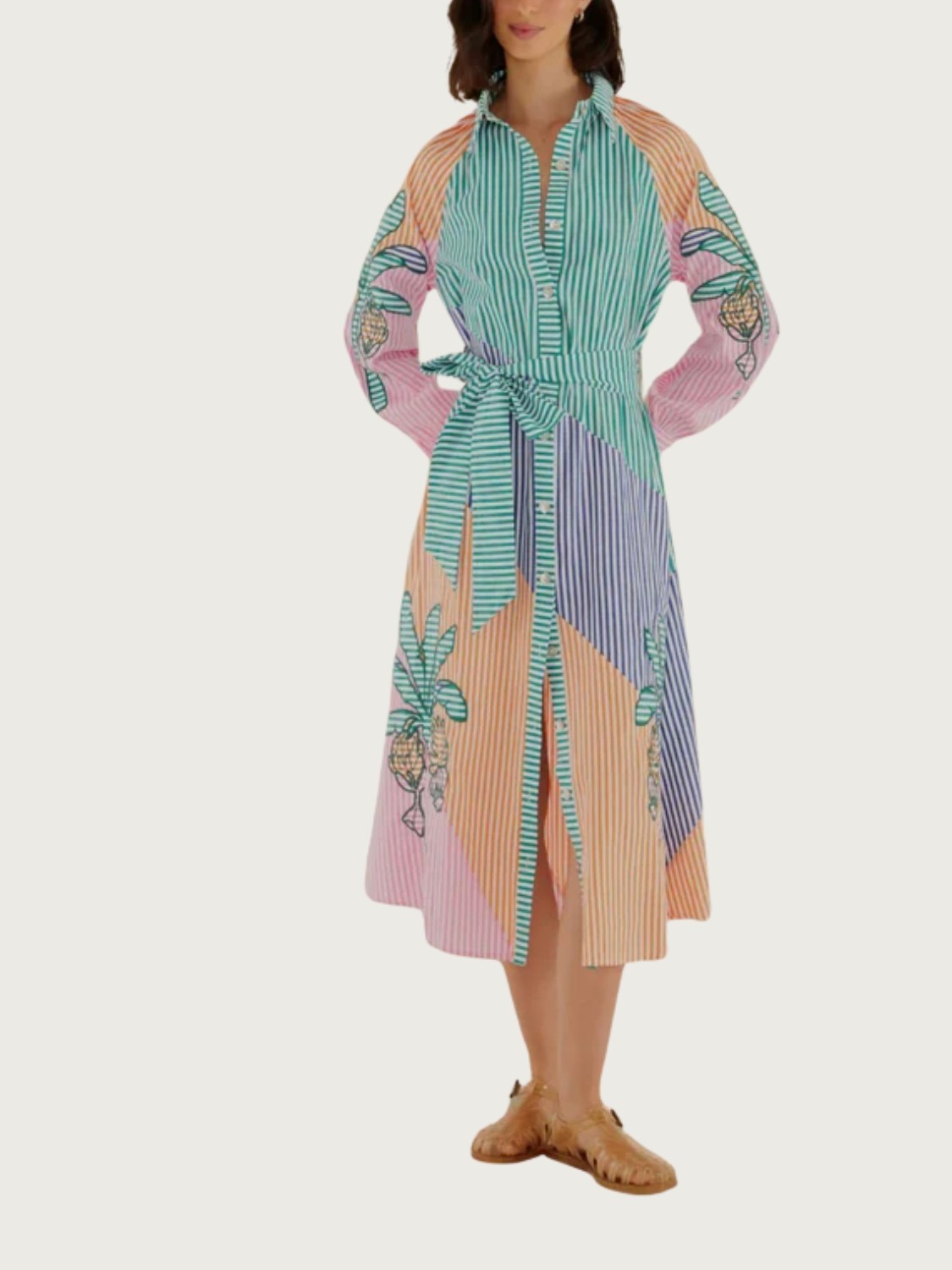 Chemise Cutwork Mix de Fio Tinto