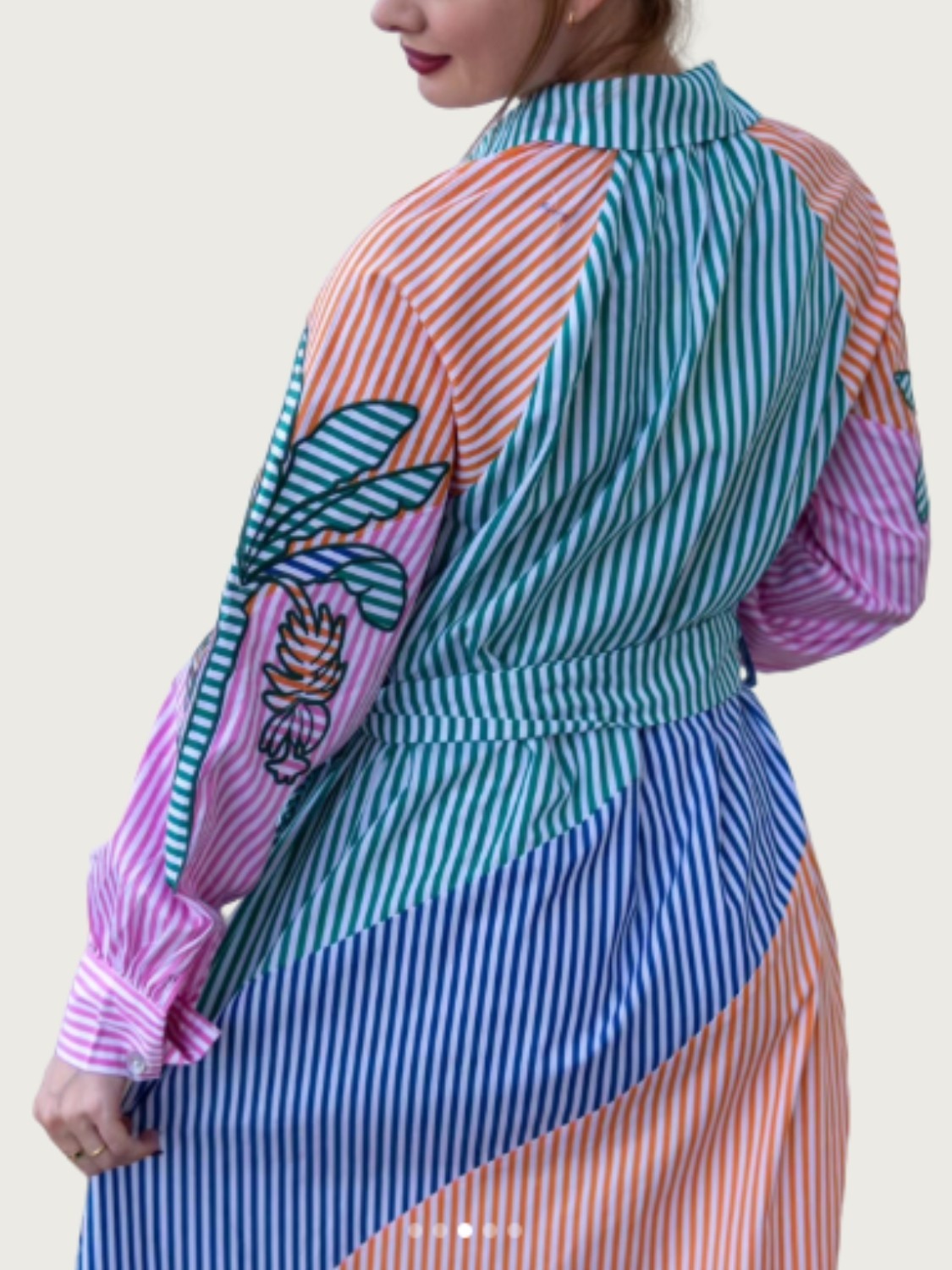 Chemise Cutwork Mix de Fio Tinto