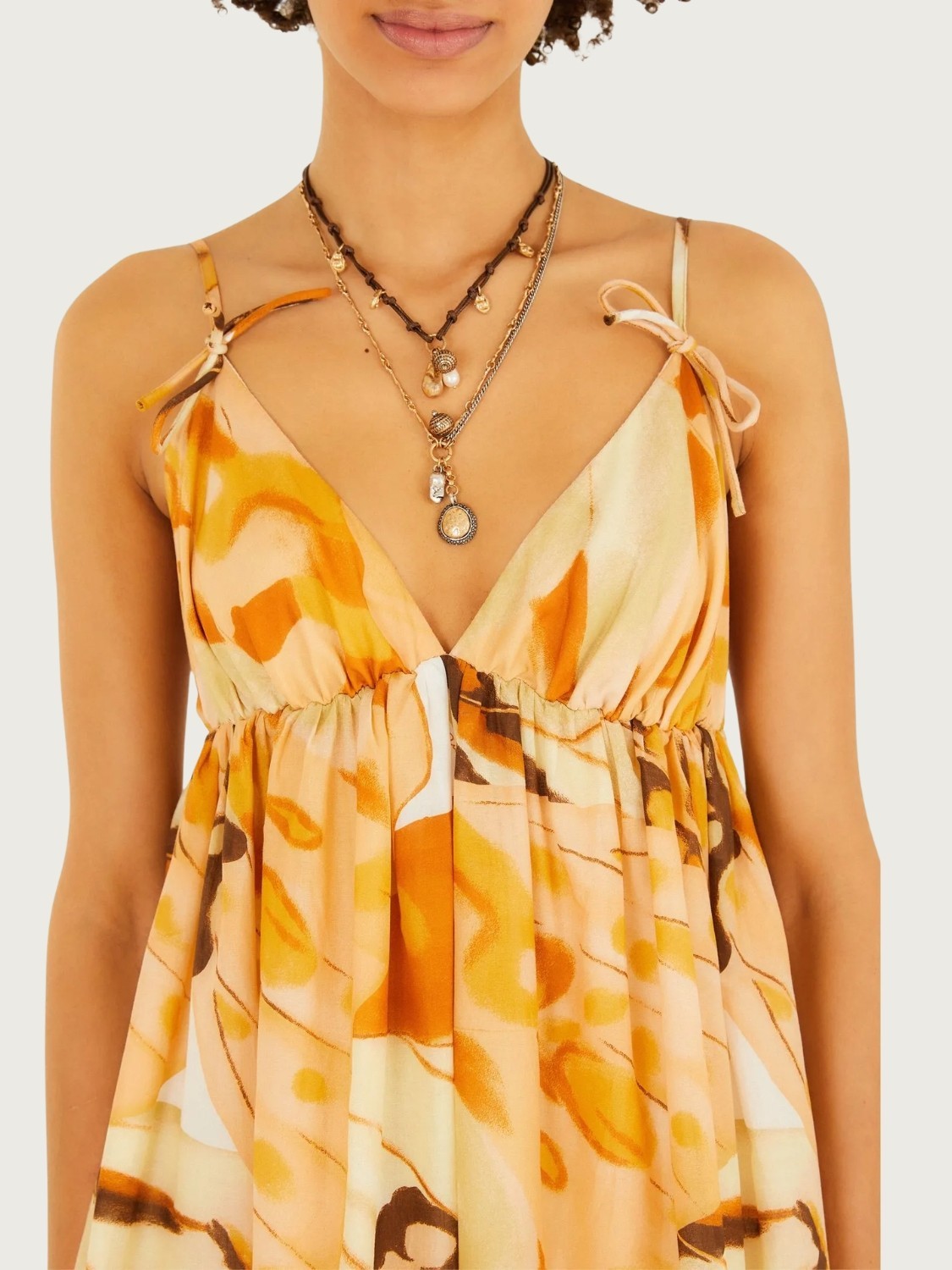 Vestido curto Borbo Onça