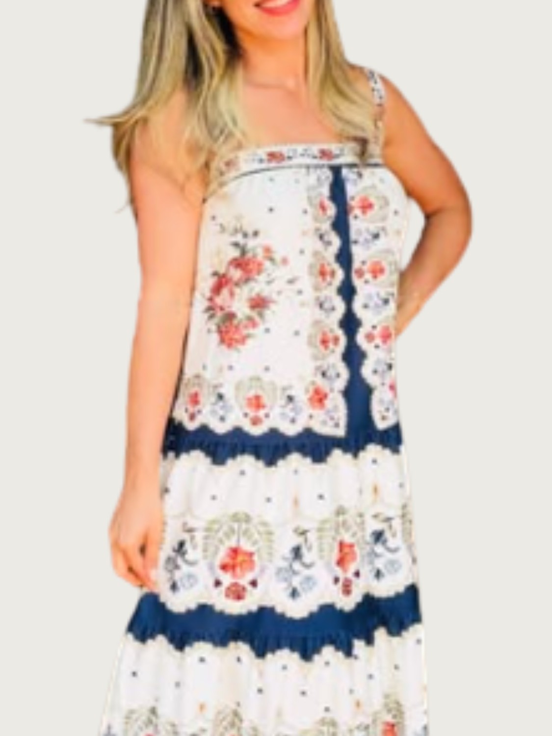 Vestido Cropped Floral Sereno