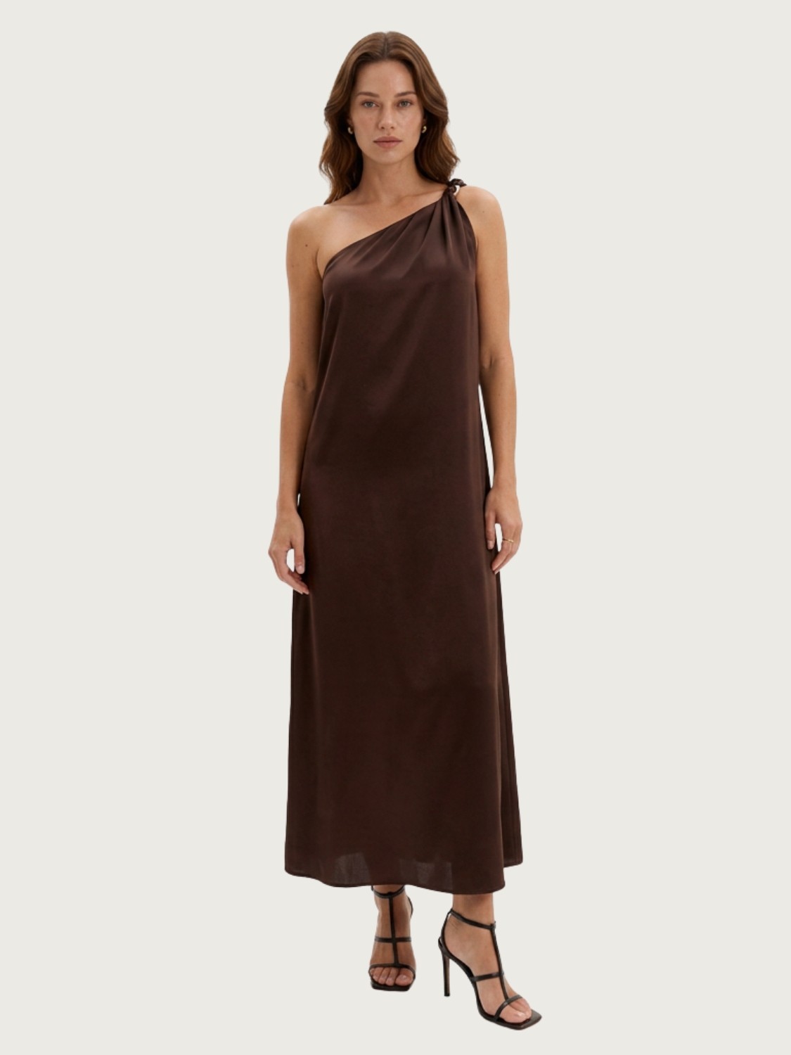 Vestido New Midi Ombro Único