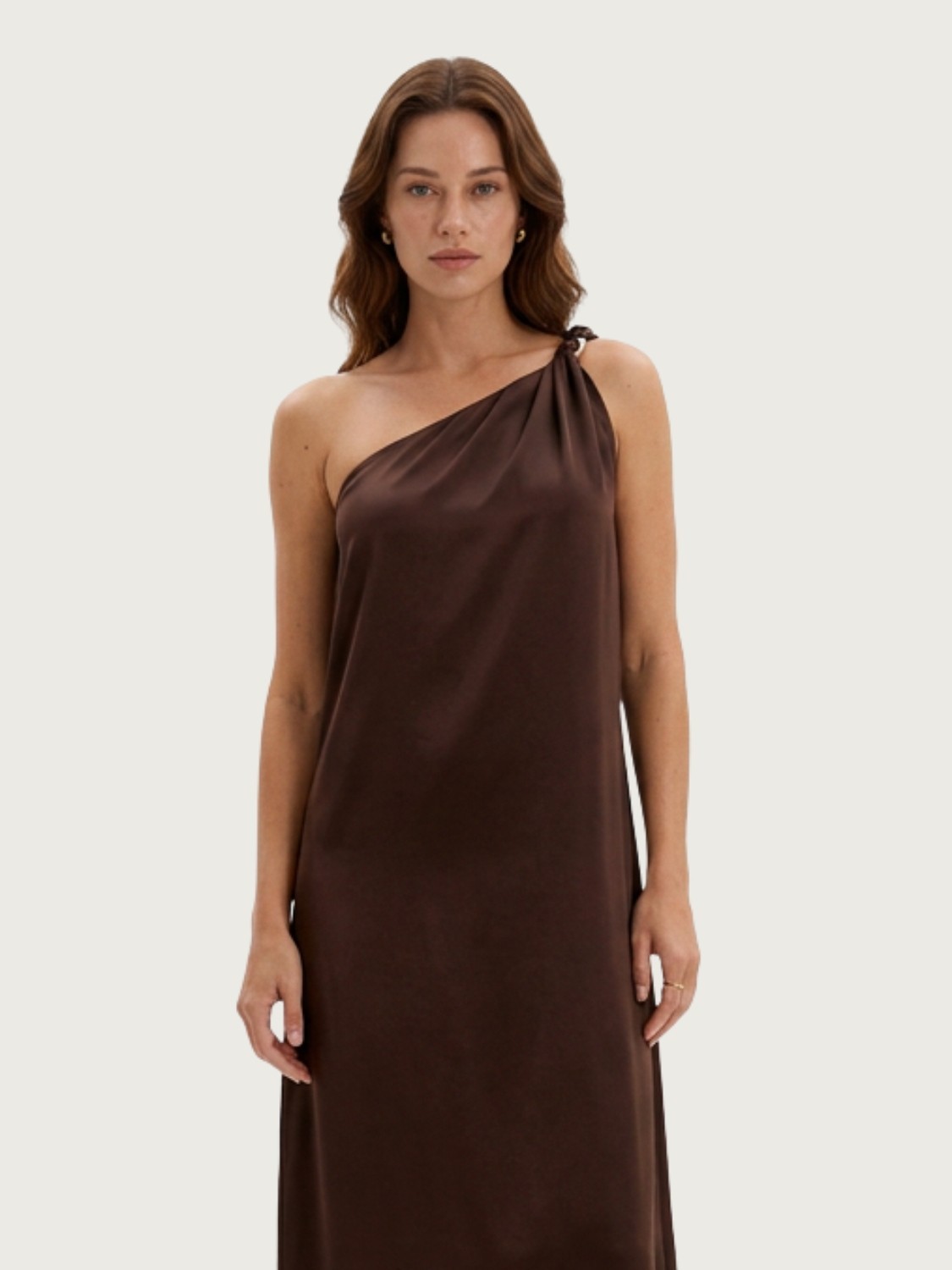 Vestido New Midi Ombro Único