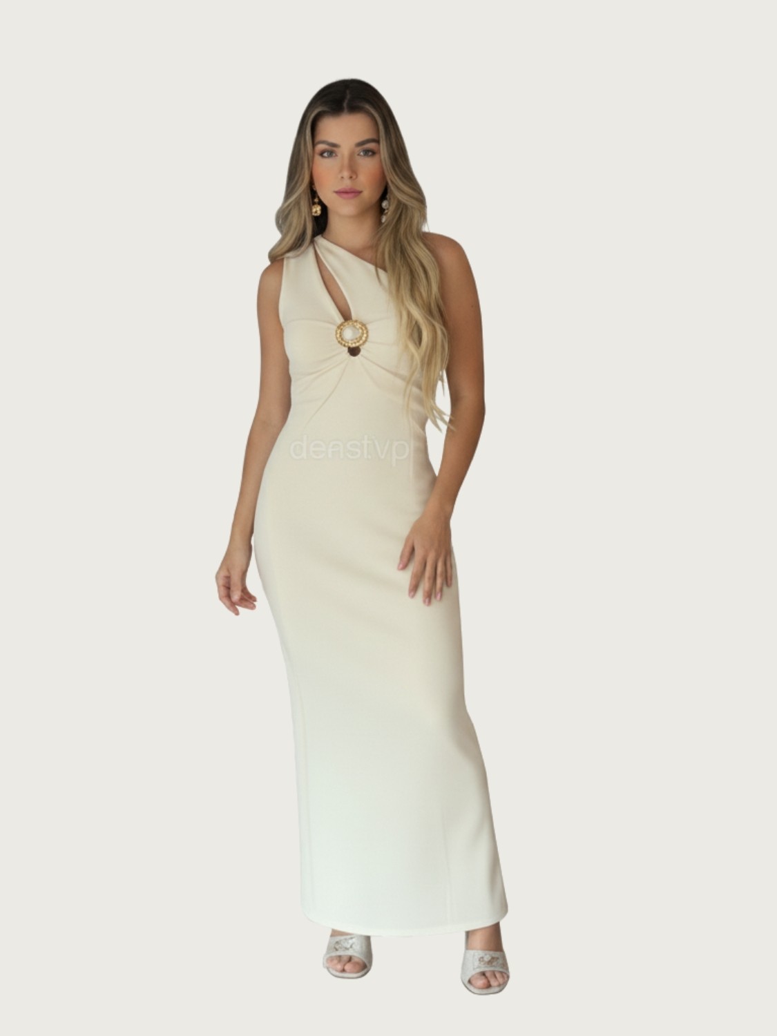 Vestido Super Midi Ombro Único