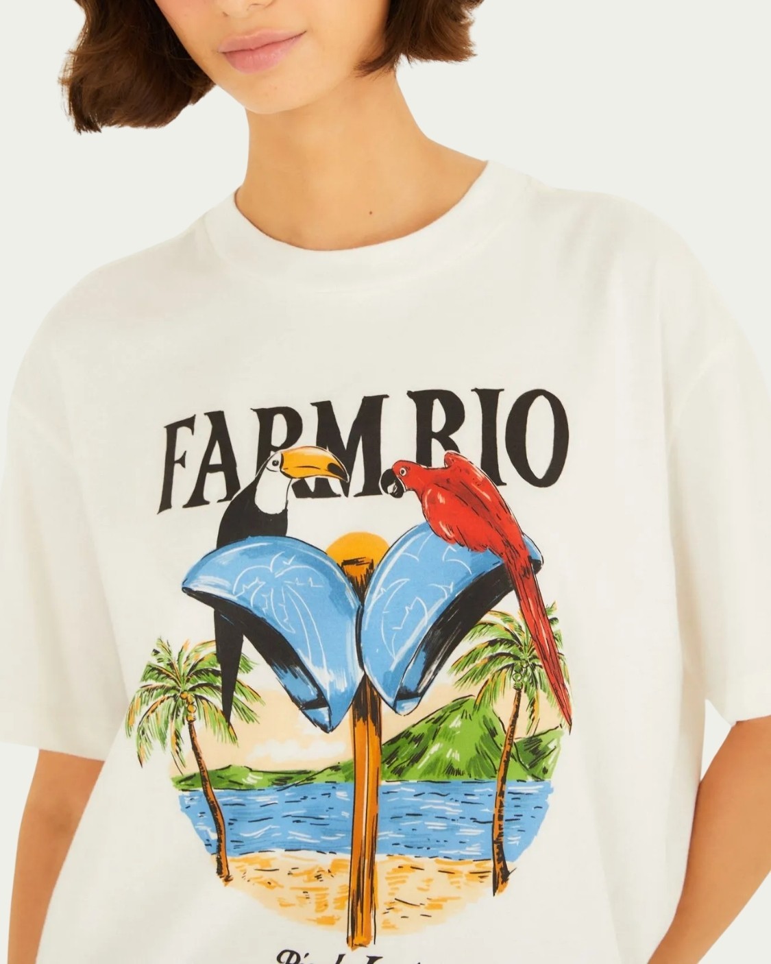 Tsirt Média Farm Orelhão Rio Algodão com Mang curta
