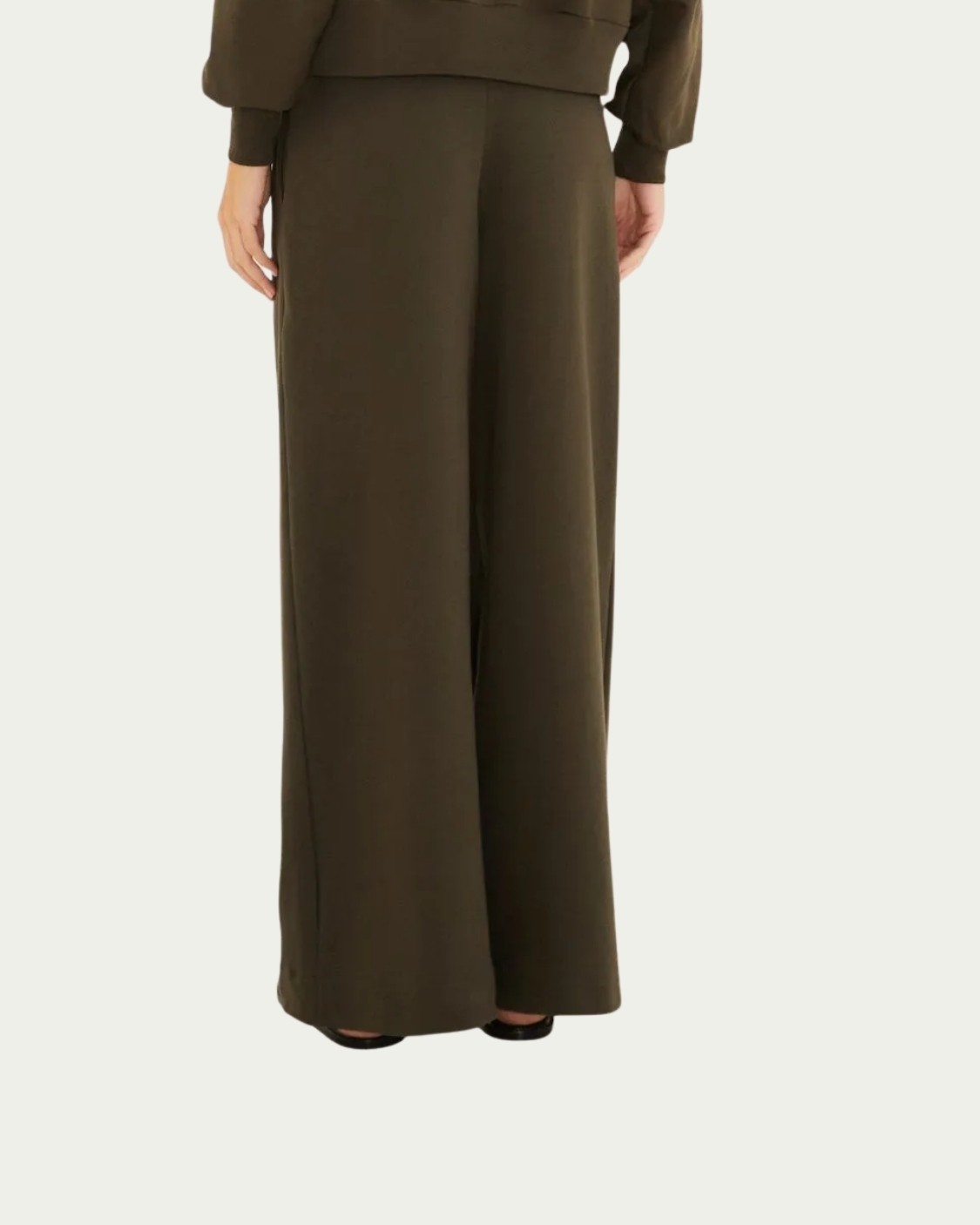 Calça Pantalona Farm Onda Verde Algodão com Manga Comprida