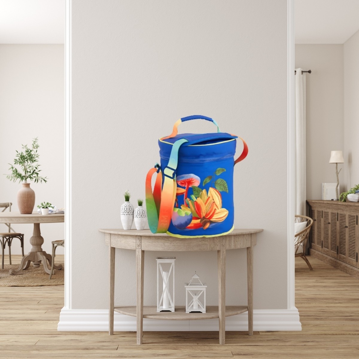 Cooler Farm 14L Farofa Arco Iris da Terra Ar em Poliéster